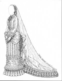 [1882 wedding gown]