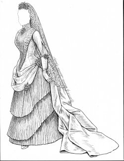 [1886 wedding gown]