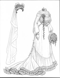 [1900's gown]