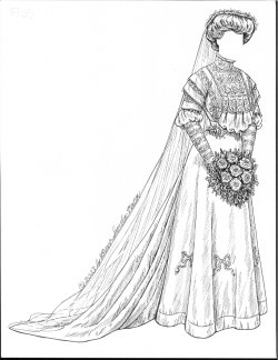 [1900's gown]