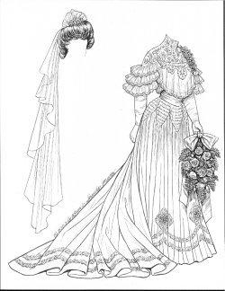 [1900's gown]