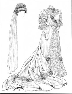 [1900's gown]