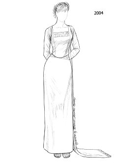 [2000's gown]