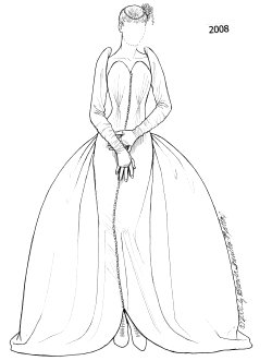 [2000's gown]