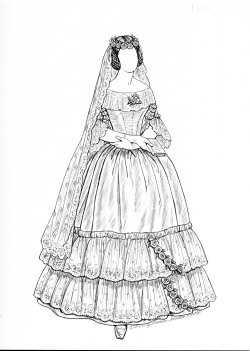 [1840 gown]