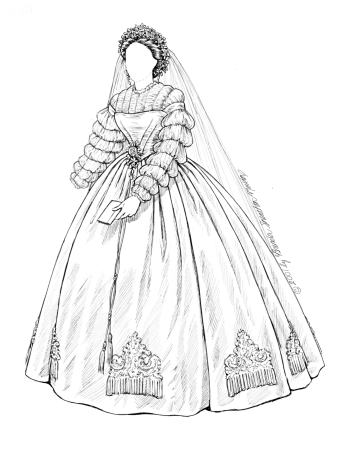 1860 s wedding dress