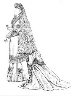 [1877 wedding dress]
