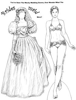 [Normal bridesmaid's dress, and bikini bridesmaid]