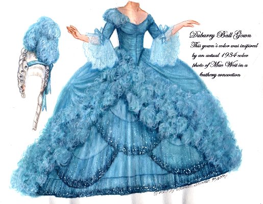 [Dubarry ball gown, Norma Shearer as Marie Antoinette]